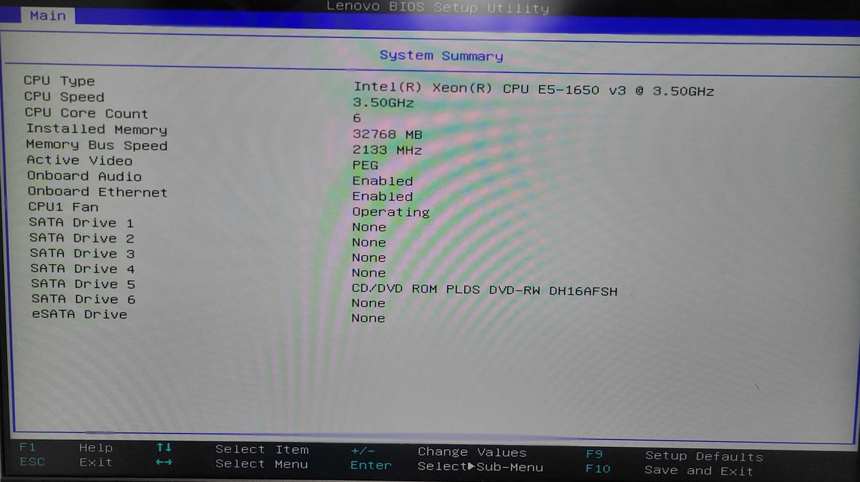 Lenovo ThinkStation P500 1x Xeon E5-1650 v3 32GB RAM Workstation