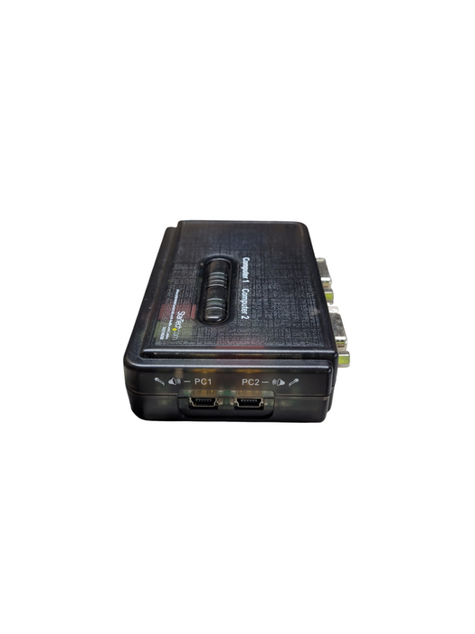 StarTech 2 Port Black USB KVM Switch Kit with Audio and Cables