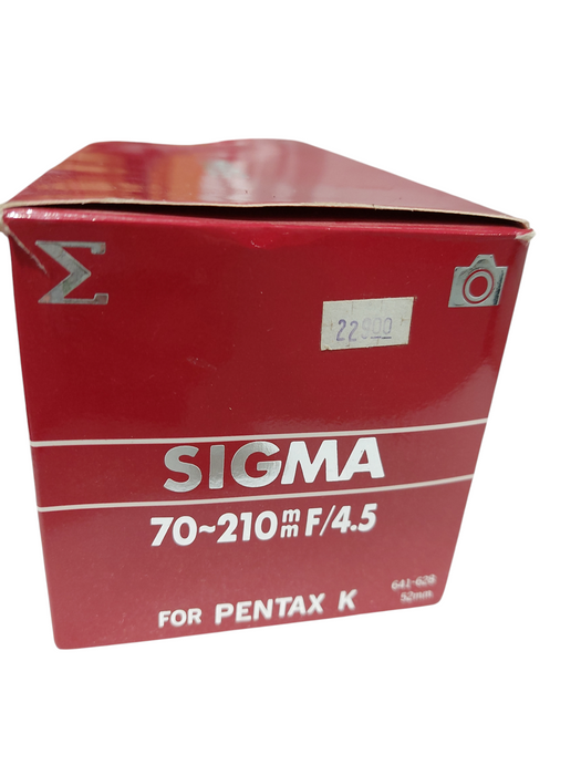 SIGMA Interchangeable Lens 70-210mm F/4.5 for Pentax K sigma zoom k2 =