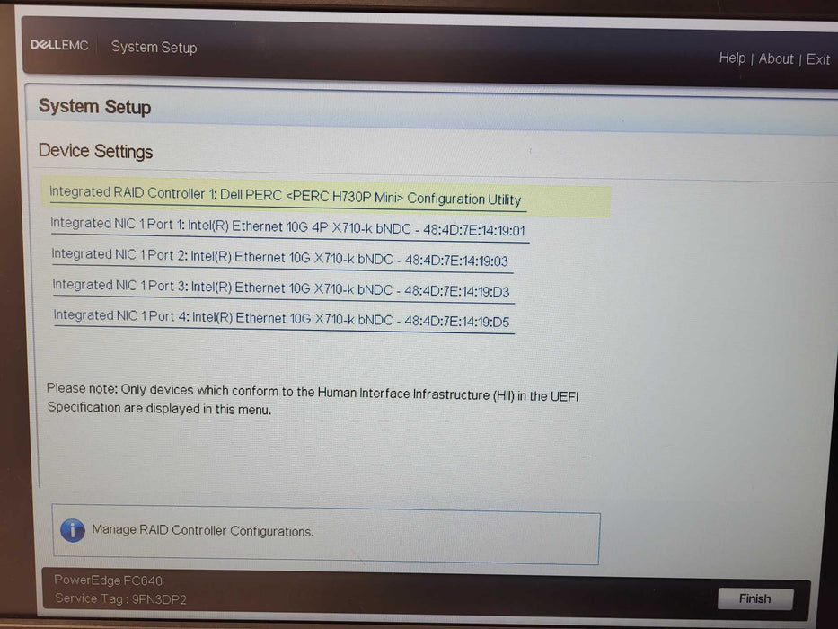 Dell Poweredge FX2S w/ 3x FC640 2x Gold 6134 3.2GHz 8GB DDR4 H730P Mini $