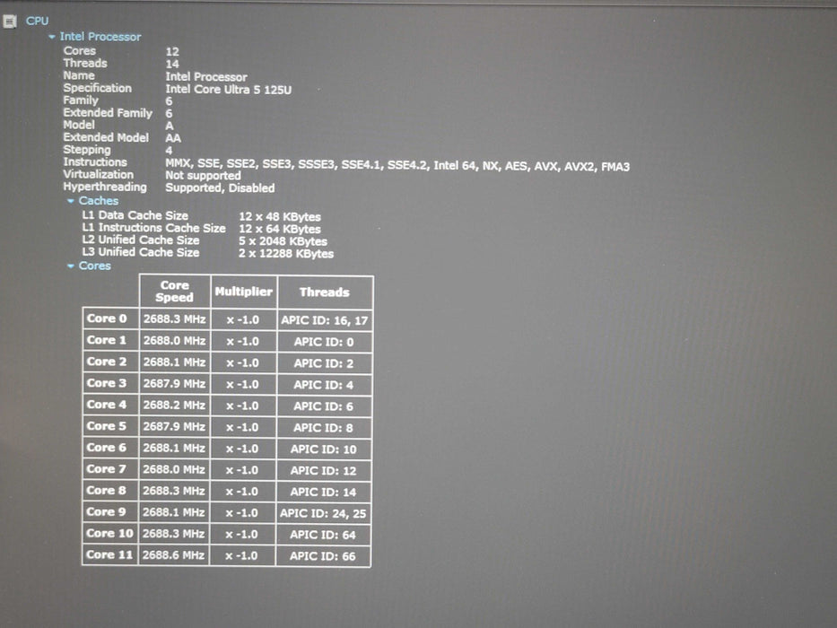 Lenovo E16 Gen 2 Ultra 5 125U 32GB RAM 1TB NVMe  β Lap200