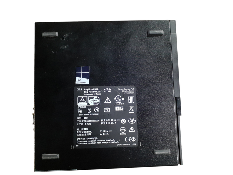 DELL OPTIPLEX 9020M i-7-4785T @ 2.20GHz 16GB RAM 256GB NVMe