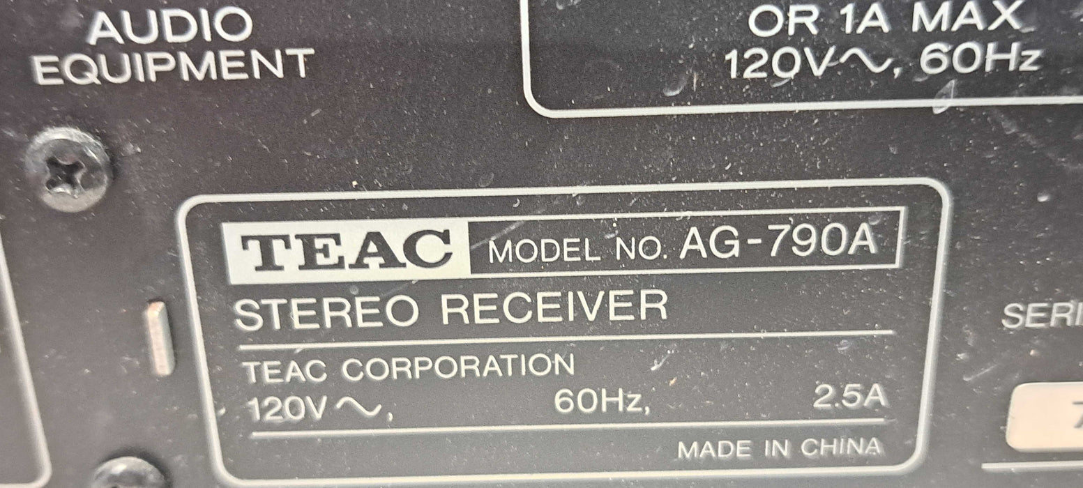 TEAC AG-790A Stereo Receiver Q