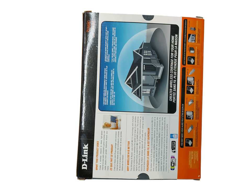 D-Link DIR-615 Wireless N Router Access point broadband Internet Switch