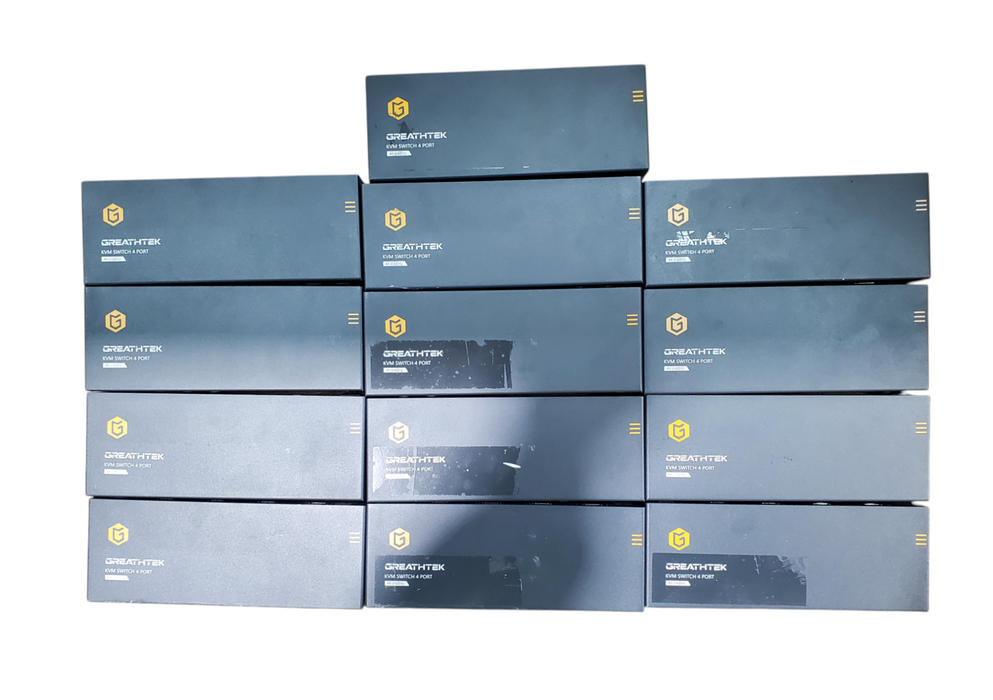 Lot 13x Greathtek KVM Switch 4 Port 4K@6OHz *READ*