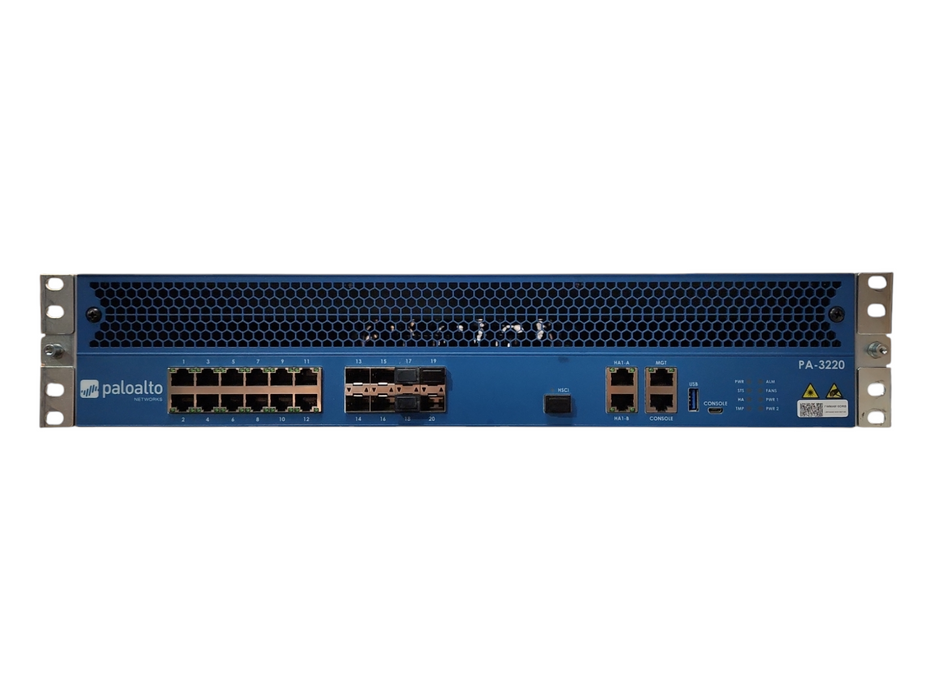 Palo Alto PA-3220 Network Enterprise Firewall w/ 240GB SSD