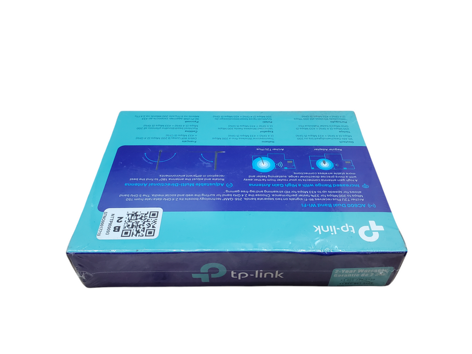 NEW- TP-Link Archer T2U PLUS AC600 High Gain Wireless Dual Band USB Adapter