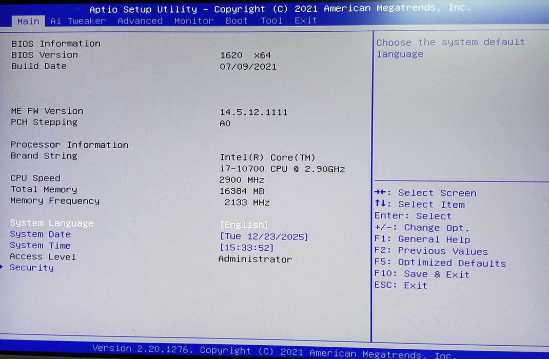 Custom Pc w/ Pro B460-C Intel i7-10700 CPU 2.90GHz 16GB RAM - No HDD