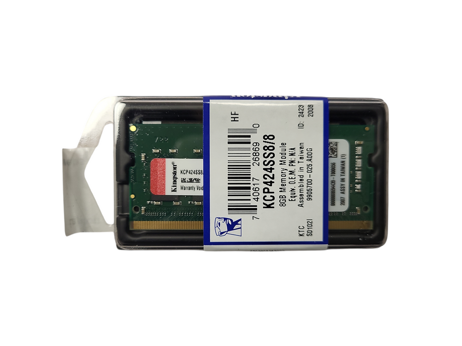 Kingston 8GB DDR4 2400 MHz PC4-19200 1Rx8 SODIMM Laptop Memory RAM - Main Image