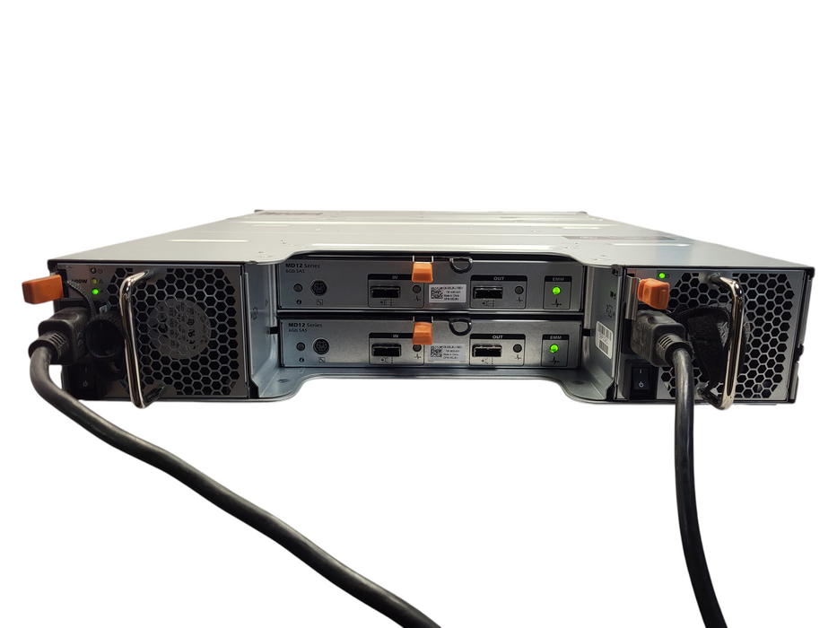 Dell PowerVault MD1200 E03J Storage W/ 2x 600W PSU + 2x MD12 Module  $