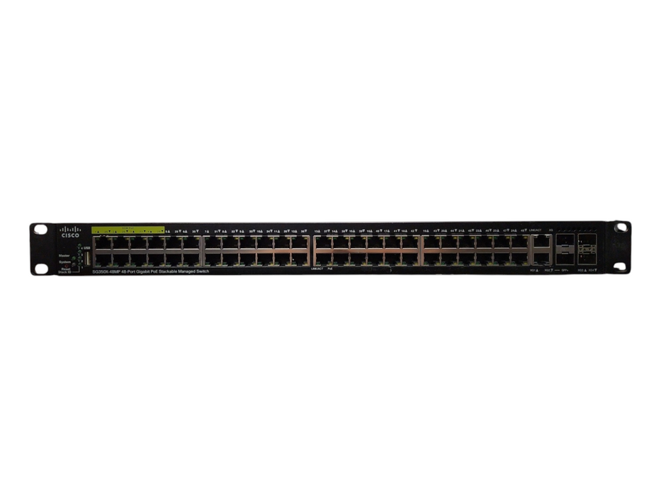 Cisco SG350X-48MP-K9, 48-Port Gigabit PoE Stackable Managed Switch