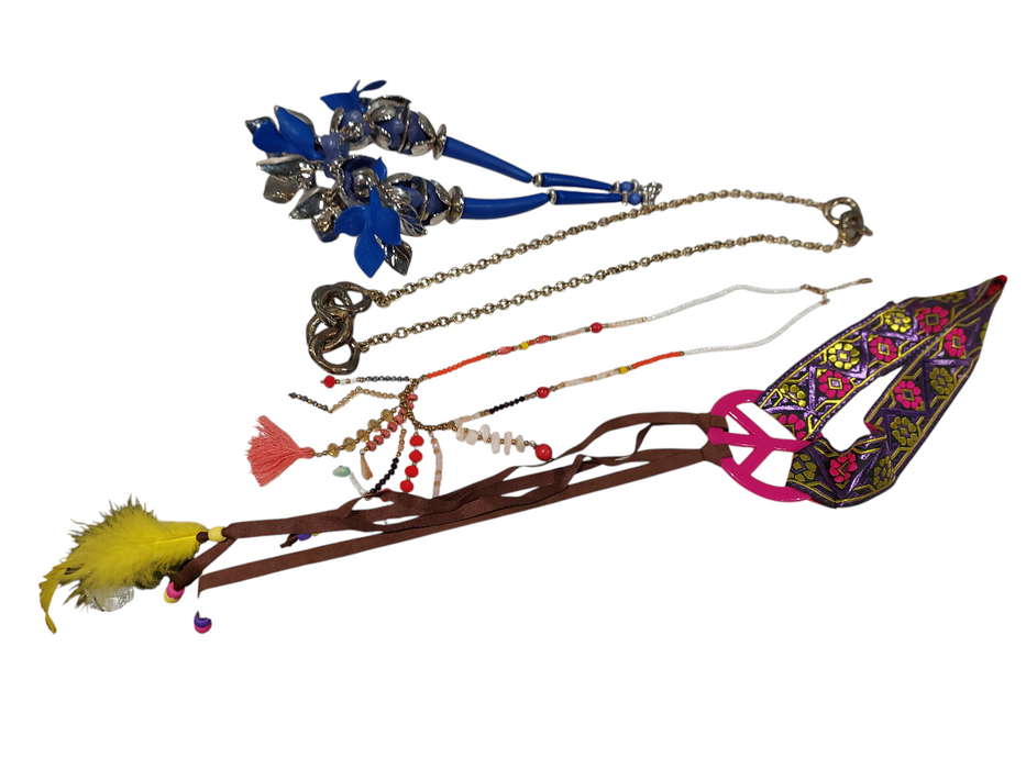 Bundle of some Womens Faux Jewelery & Sunglasses, Purse , Headband , Anklet =