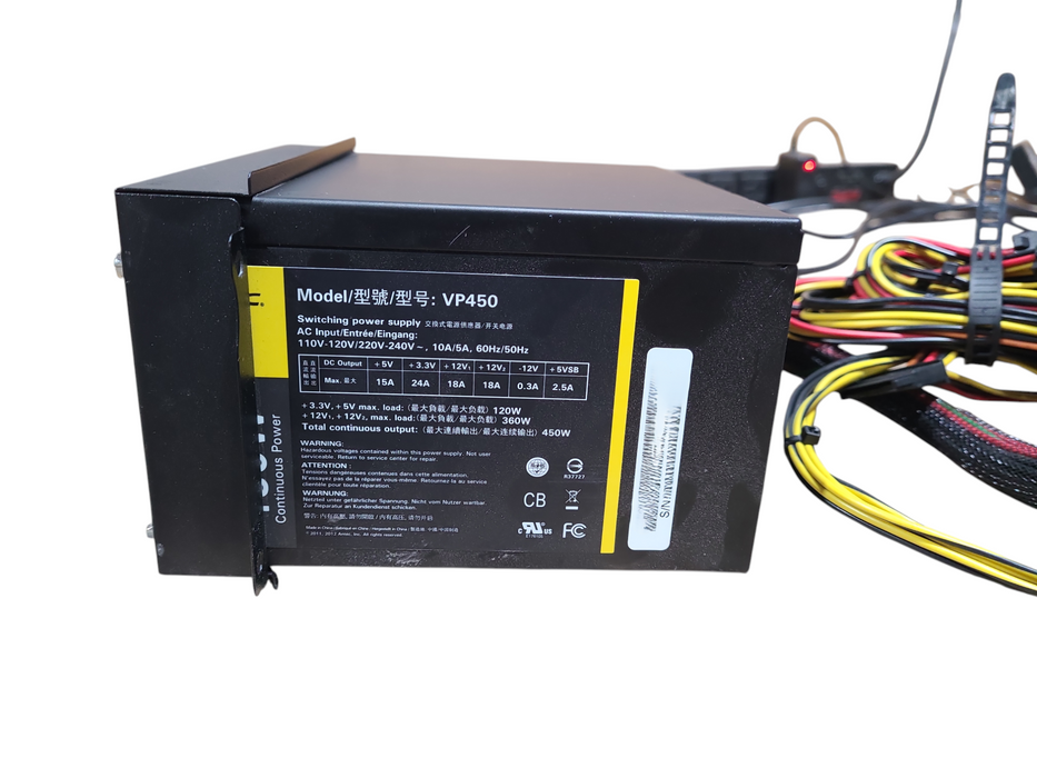 Antec VP450 450W 20+4-Pin ATX Desktop Power Supply