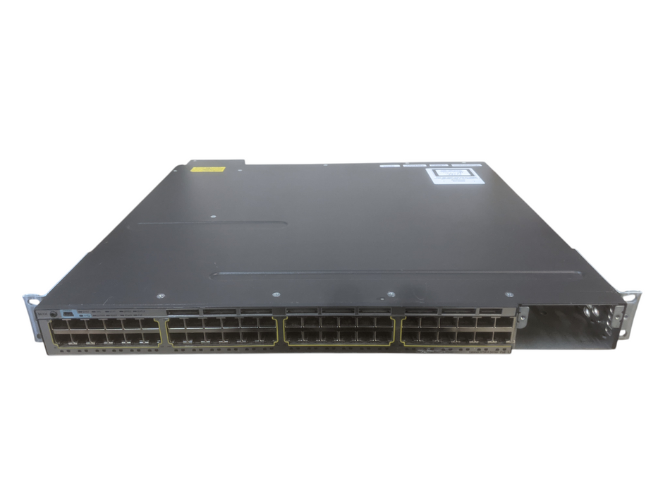 Cisco WS-C3750X-48PF-S V02 | 48-Port Gigabit PoE+ Switch | 1x 1100W PSU | *READ*  Q