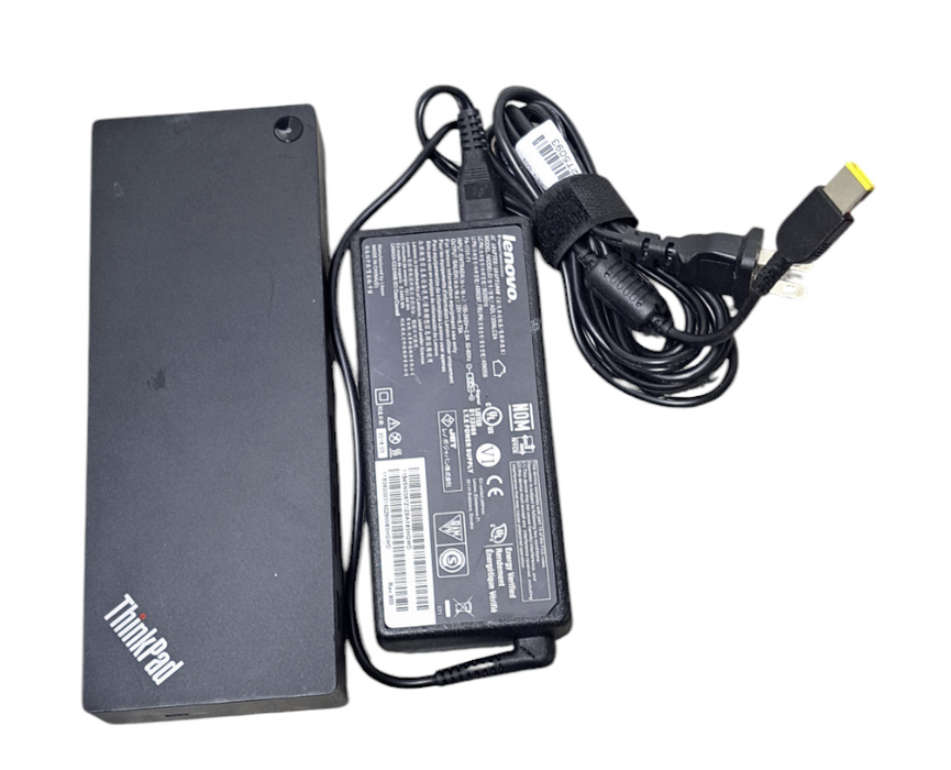 Lenovo DK1841 40AN ThinkPad Thunderbolt 3 Dock Gen2 W/ Adapter Q