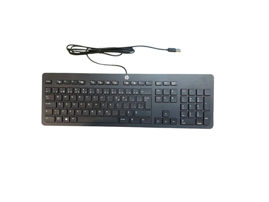 Lot 6x HP Slim USB Full Keyboard Black PH0U 803181-031