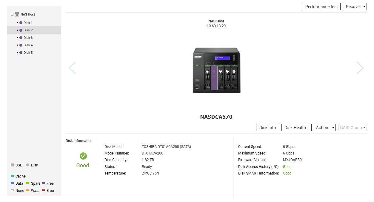 QNAP TS-569 Pro 5-Bay NAS w/ 5x 2TB HDDs