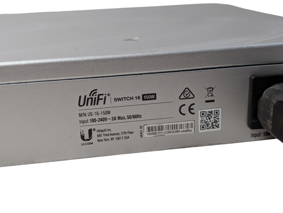 Ubiquiti UniFi Switch 16 150W US-16-150W 24 Port Gigabit PoE switch  -