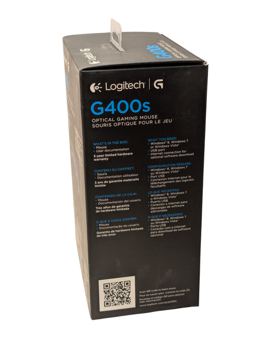 Logitech G400s Optical Gaming Mouse New Open Box  -