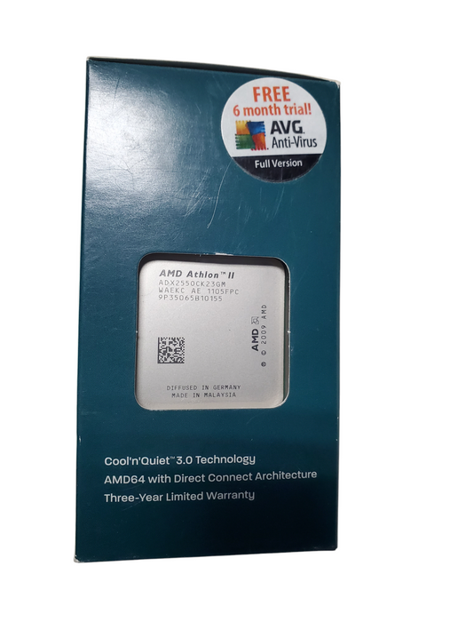 AMD ATHLON CPU II X2 255 Multi-Core (3.1 GHz, Socket AM3) ADX2550CGMBOX