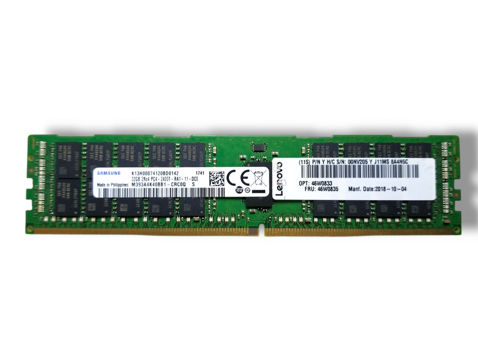 Samsung 32GB 2Rx4 PC4-2400T-RA1-11-DC0 DDR4 Server RAM