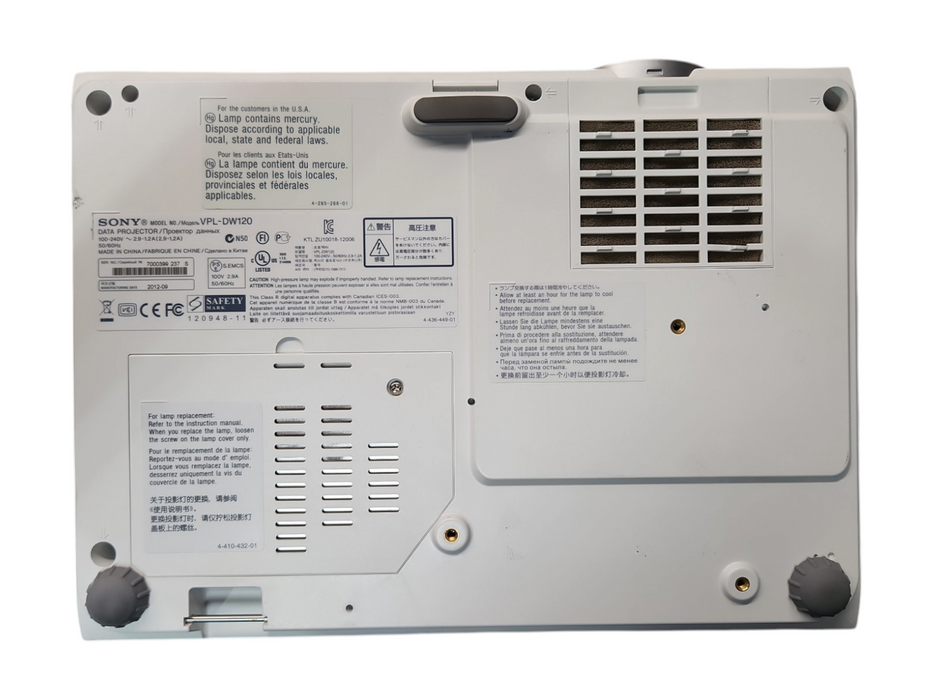 SONY VPL-DW120 Projector 2600 ANSI 4:3 XGA (1024x768), 357 Lamp Hours