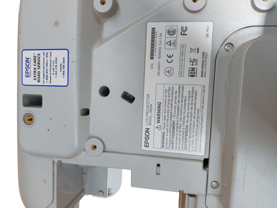 Lot 3x EPSON POWERLITE 575W H603A 3LCD PROJECTOR-Description for Hours left