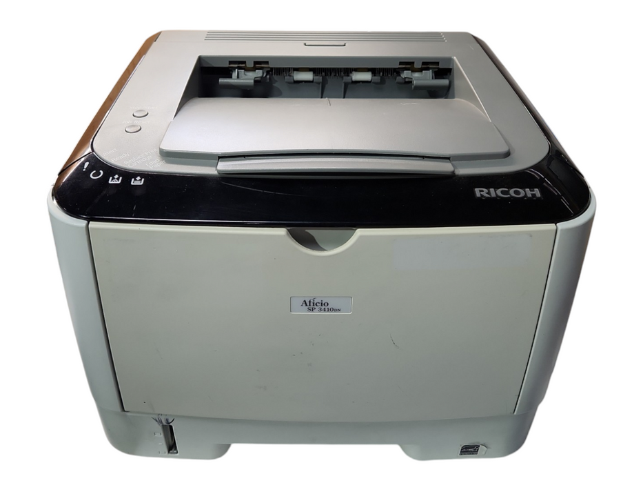 Ricoh Aficio SP 3410DN Monochrome Laser Printer, Page Count: 4488 w/ Toner