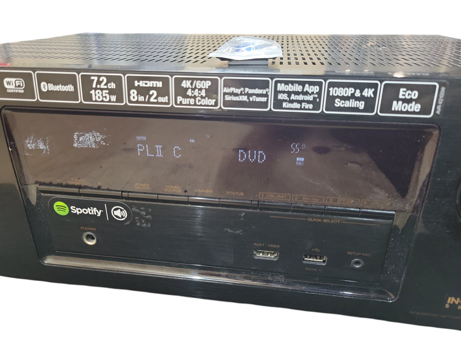 Denon AVR-X2100W 4K 7.2 Network AV Receiver - No Remote !