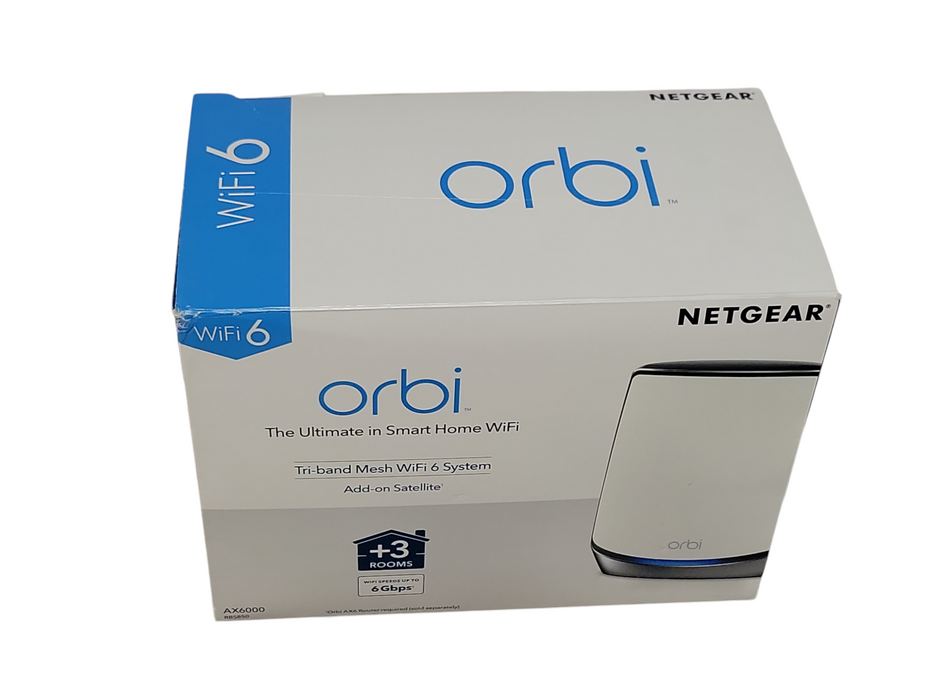 NETGEAR Orbi RBS850 Wireless Mesh Satellite WiFi 6 AX6000 _