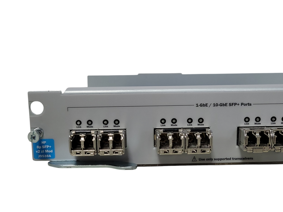 HP 8p SFP+ v2 ZL Mod J9538A 1-GbE/10-GbE SFP+ Ports Q_