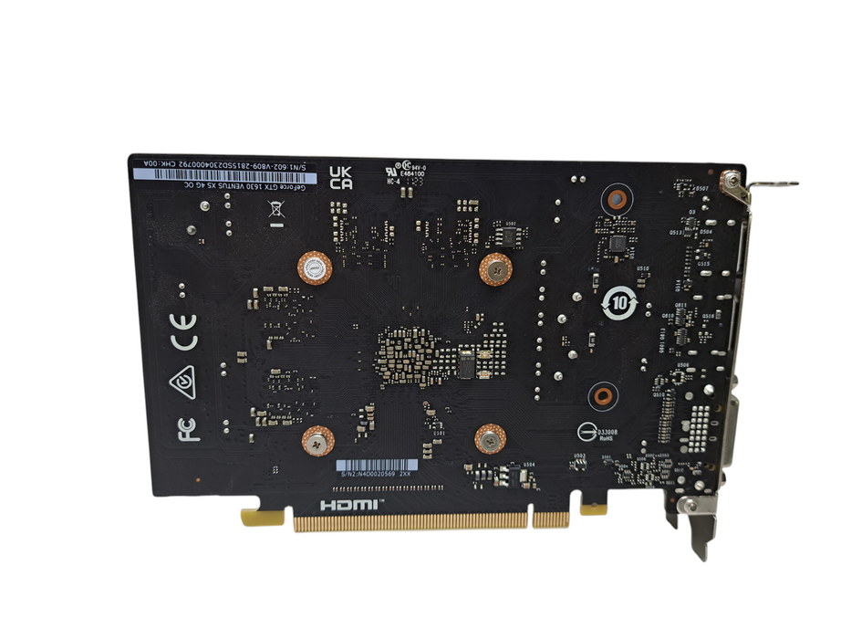 MSI GeForce GTX 1630 VENTUS XS 4G OC 4GB GDDR6 Graphics Card )
