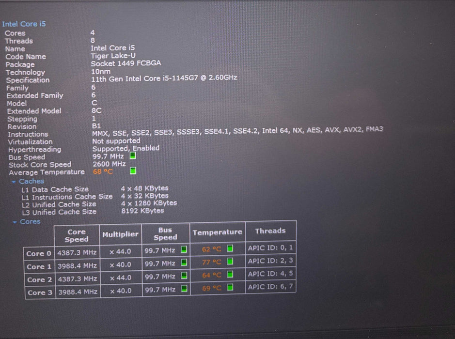 Dell Latitude 5320 TOUCH Core i5-1145G7@2.6GHz 16GB RAM 256GB SSD  Lap200