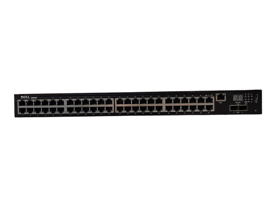 Dell N2048P 48 Port Gigabit PoE 2x 10 GbE SFP+ Network Switch, READ