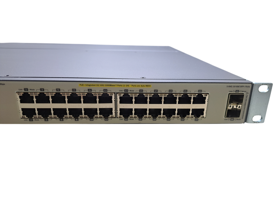 HP E3800-24G-2SFP+ J9573A | 24-Port Gigabit PoE+, 2x SFP+ Switch w/ 2x PSU