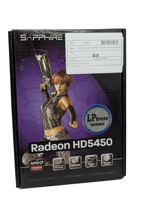 Lot of 5x AMD Raeon HD5450 512MB DDR3 Graphics Card with box  -