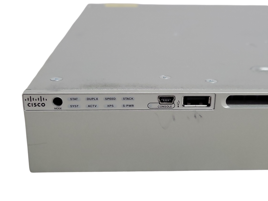 Cisco Switch WS-C3850-24T-E V04 with 1xPWR-C1-350WAC, READ _