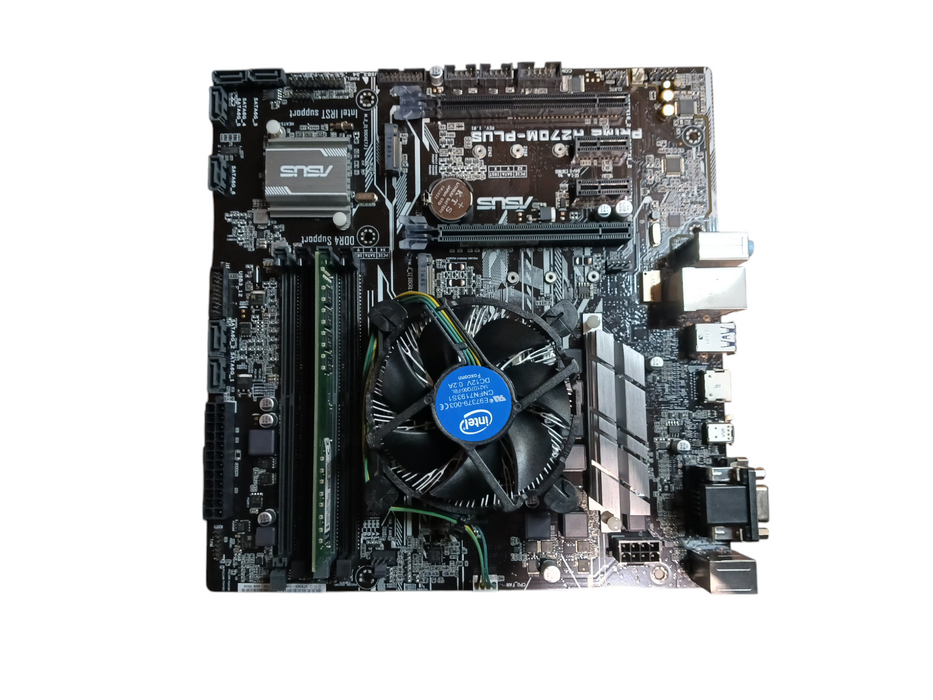Asus H270M-Plus Motherboard Intel i5-7400 CPU 8GB DDR4 No I/O Shield