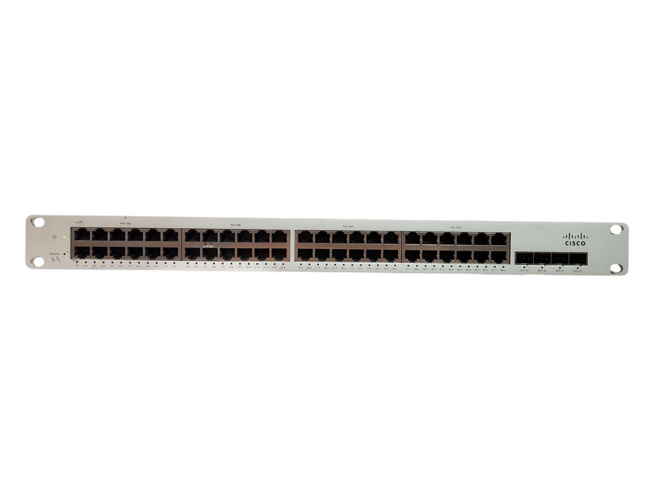 Cisco Meraki MS220-48FP-HW 48-Port Gigabit 740W PoE Switch, UNCLAIMED