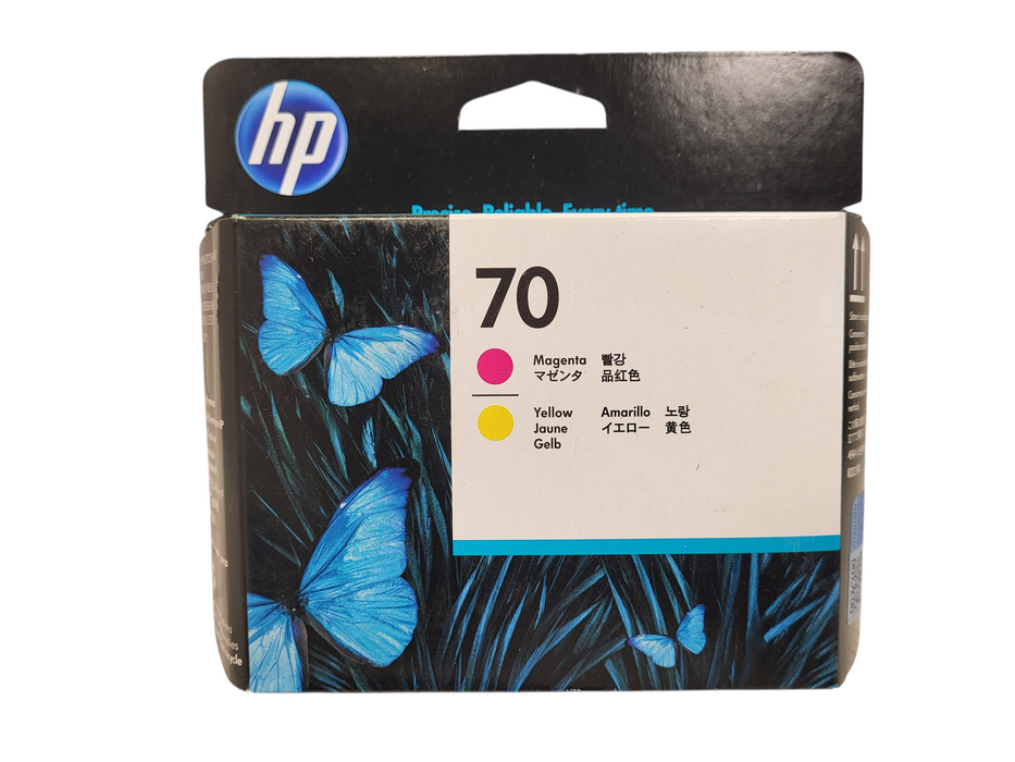 HP 70 Magenta and Yellow DesignJet Printhead, C9406A Q$