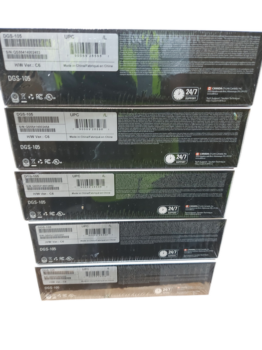 Lot 5x Lot D-Link Gigabit 5 Port Desktop Switch DGS-105 Ethernet