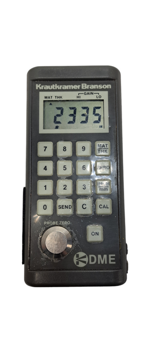 KRAUTKRAMER BRANSON DME ULTRASONIC THICKNESS GAUGE