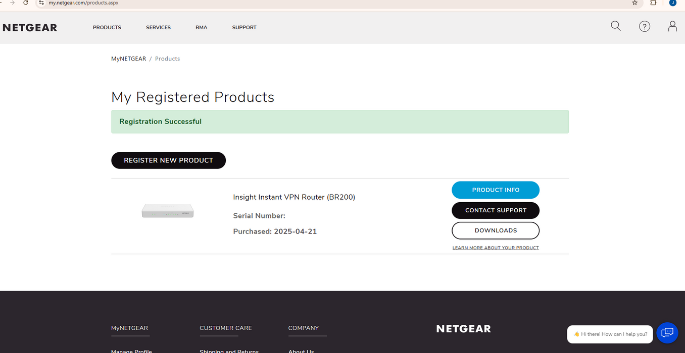 Netgear BR200 4-Port Insight Managed Business Router