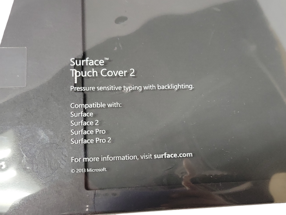 Microsoft Surface Touch Cover 2 with Backlighting Black Model 1570 _