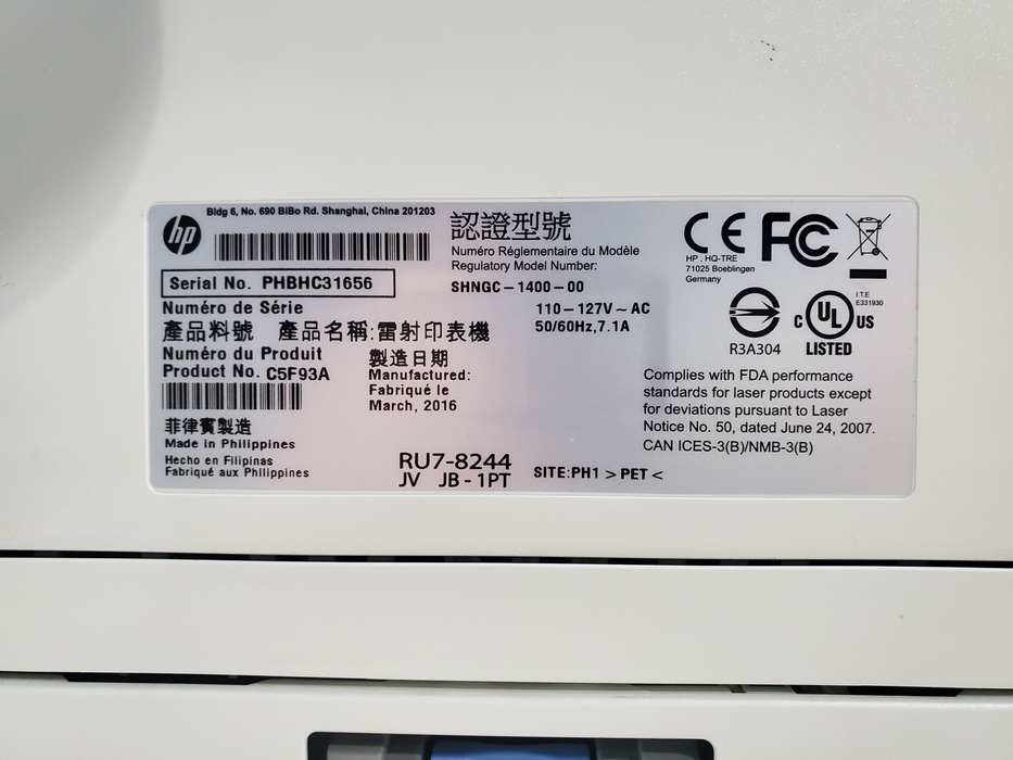 HP LaserJet Pro M402n Monochrome Laser Printer w/ Toner
