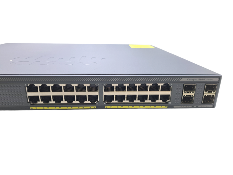 Cisco WS-C2960X-24PS-L V06 | 24-Port Gigabit PoE+ 370W Switch | 4x SFP