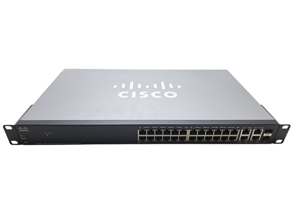 Cisco SG300-28PP-K9 V03 | 28-Port Gigabit PoE+ Managed Switch | 2x SFP