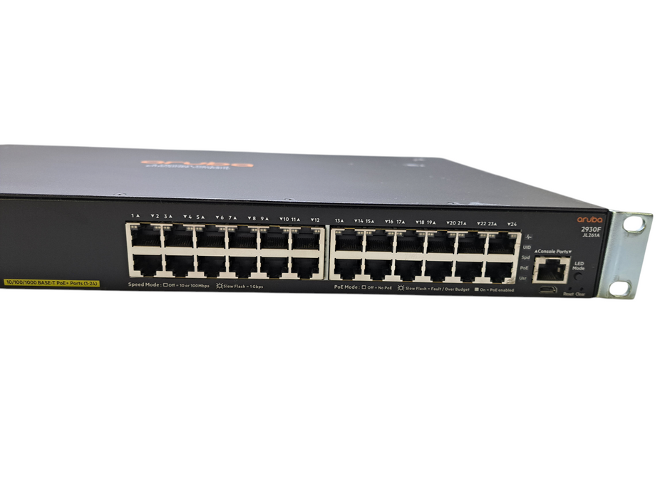 Aruba HP JL261A 2930F 24G PoE+ 4SFP Gigabit Switch
