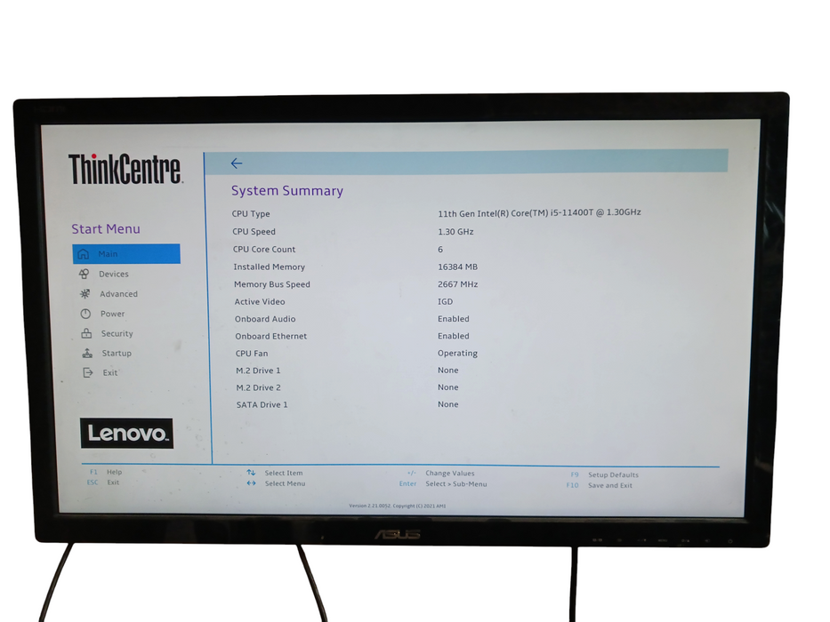 Lenovo ThinkCentre M70q Gen 2 Intel i5-11400T @ 1.3Ghz 16GB DDR4