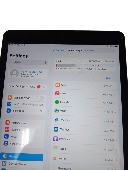 Apple iPad 8th Gen - 32GB - Space Gray [A2270]